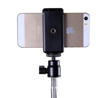 China Universal 1/4 Screw Portable Adjustable Phone Clip Rotating Mobile Phone Clip Holder For Selfie Stick Camera Clamp Mount for sale