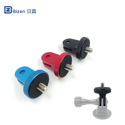 China Small Portable Flexible Accessories Ant Adapter SLR Camera Sports Camera Universal Mini Metal 1/4 PTZ Connector for sale