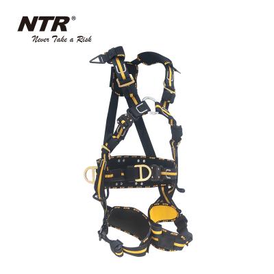 China Polyester Full Body Safety Harness For Wind Power Industry Fall Arrest And Work Positioning Harness for sale