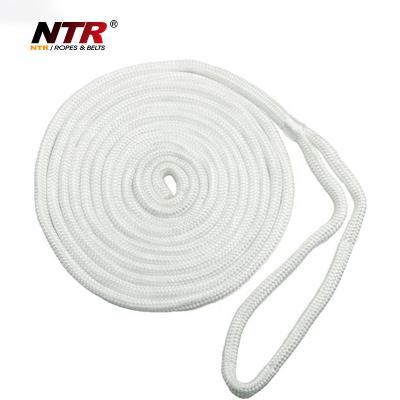 China Yacht Boat Marine Rope Marine Rope Double Braided Nylon Line Bungee Dock Rope for sale