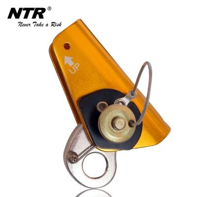 China Fall Protection Aluminum Safety Rope Aluminum Open Type Grab Gold for sale