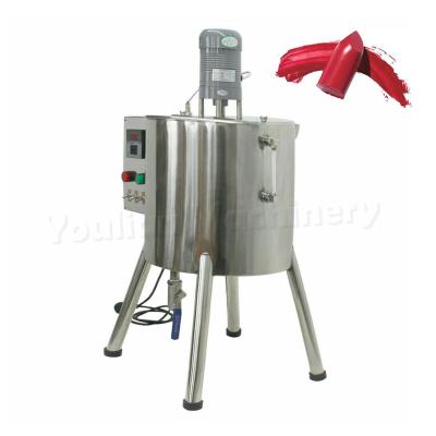 China 15/30L Candle Lipstick Stirring Tank Mixer Machine Lip Balm Heating Mixing Filling Machine en venta