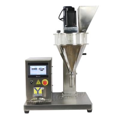 China DF-B Semi Auto Desktop Dry Small Powder Bottle Weighing Filling Machine Auger Filler Machine for sale