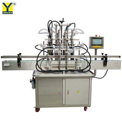 China YT4T-4G Automatic 4 Heads Piston Filler 100ml 500ml 1000ml Liquid Filling Machine Te koop