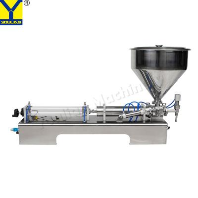 China G1WGD Semi Auto Single Head Thick Paste Filler Cream Plastic Bottle Filling Machine for Hand Washing Gel for sale