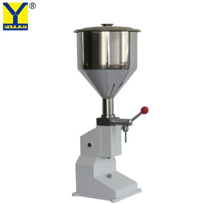 Κίνα A03 5ml 10ml 50ml Manual Single Nozzle Liquid and Paste Bottle Filling Machine for Shampoo and Oil προς πώληση