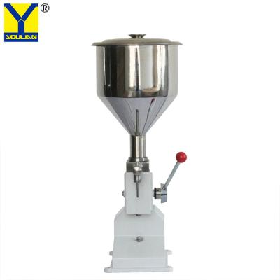 Κίνα A03 5~50ml Manual Quantitative Soda Drinks Water Cream Liquid Paste Bottle Filling Machine προς πώληση