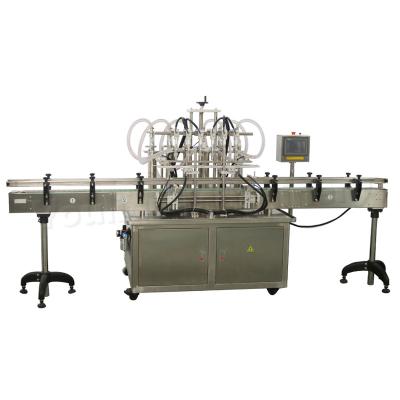 China YT6T Automatic Piston Quantitative 6 Head Oil Filler Liquid Water Jar Bottle Filling Packaging Machine for sale