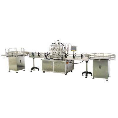 Cina YT6T Full Automatic 6 Nozzle Piston Volumetric Filler 1000L Juice Oil Liquid Glass Bottle Filling Machine in vendita