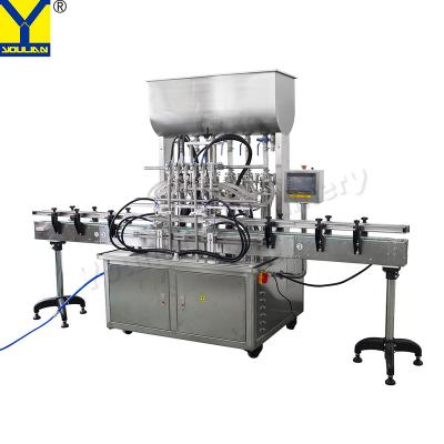 Китай GT6T-6G 100-1000ml Piston Servo 6 Head Volumetric Filler Shampoo Paste Bottle Filling Machine продается