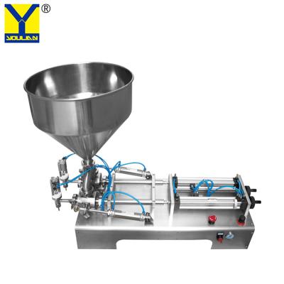 China G2WGD Semi Automatic Double Head Bottling Machine Paste Bottle Filling Machine for sale