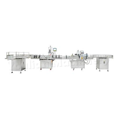 China QDX-1 and MT-200 Automatic Bottle Capper and Label Applicator Machine Vial Sticker Labeling Sealing Machine for sale