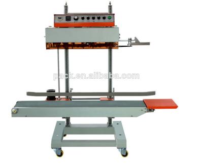 China QLF-1680 Automatic Vertical Bag Band Sealer Plastic Film Sealing Machine for sale