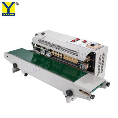 Chine FR-900 Semi Automatic Continuous Aluminum Foil Plastic Bag Heat Sealer Sealing Machine with Printing Device à vendre