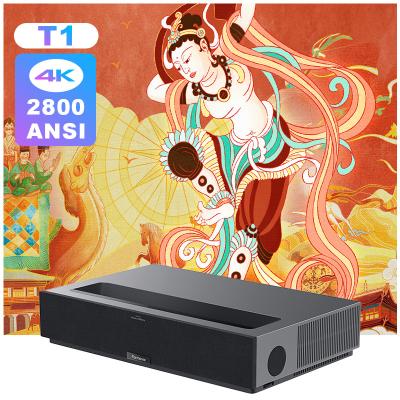 China Ultra Short Throw 4K Formovie Fengmi ANSI T1 2800 Lumens ANSI Projectors Beamer Laser Light Projector Ultra Short Throw Laser Projector for sale