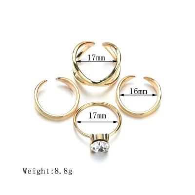 China Real Engagement Ring Set For Woman Vintage 1.5ct Yellow Gold Moissanite Wedding Rings for sale