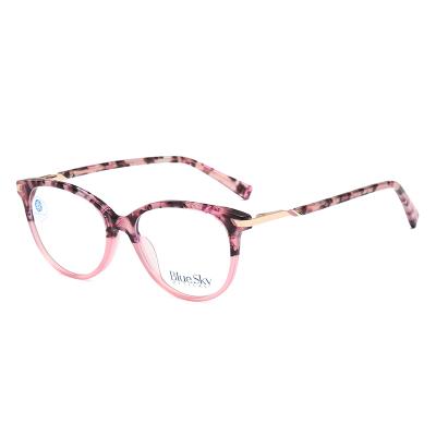 China Spectacle Frames brand bluelight ringot glass acetate BLUE LIGHT BLOCK optical red eyewear for sale