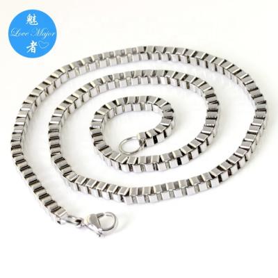 China CLASSIC Bestselling Choker Necklace Box Chain Design Stainless Steel Jewelry For Women for sale