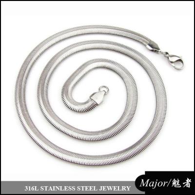 China Wholesale Stainless Steel Bone Snake Chain Steel Harring Necklace From Stainless Steel Jewelry for sale