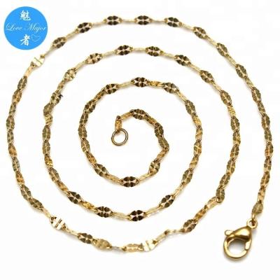 China Stainless Steel Gold Plated Thin Chain Stainless Steel Necklace Fashion Jewelry For Women for sale