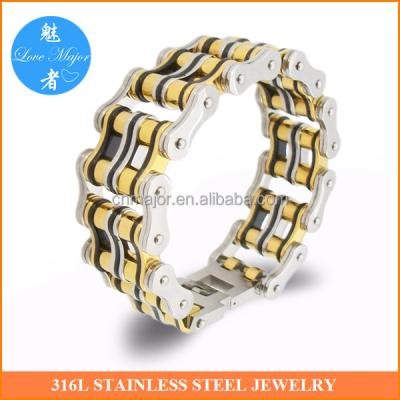 China 2016 Fashion Jewelry Stainless Steel Bike Motorcycle Biker Bracelet Stainless Steel Chain Bracelets Bangles for sale