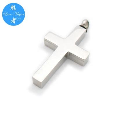 China CLASSIC Ashes Cremation Urn Stainless Steel Cross Hanging Fashion Jewelry For Keepsake for sale