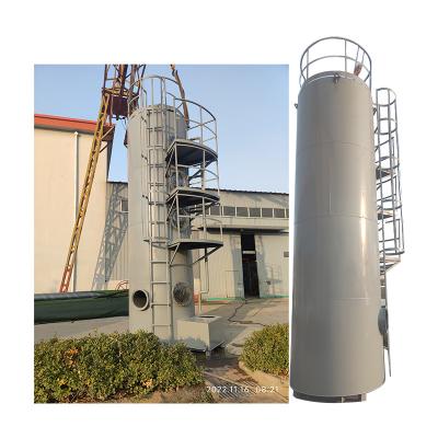 China 450kg Gas Absorption Tower for CO2 and SO2 Exhaust Gas Scrubbers Spray Tower Design for sale