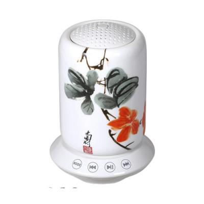 China Creative Classical Ceramic Bluetooth Speaker V3.0 with Customized Image Printing for sale