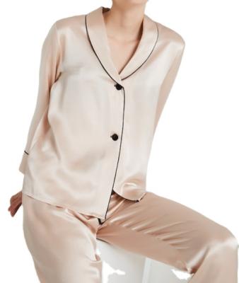 China Silk Thermal Collar Ladies Shawl Pajamas Sets for sale