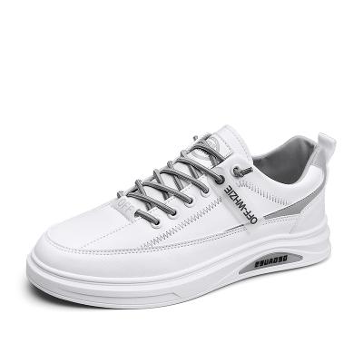 China CUSHIONING New Air Outlet Factory Outlet Cushion Shoes Trend White Thick-soled Fashion Student Board Casual Shoes Round Toe Lace Up Men YY22-7 for sale