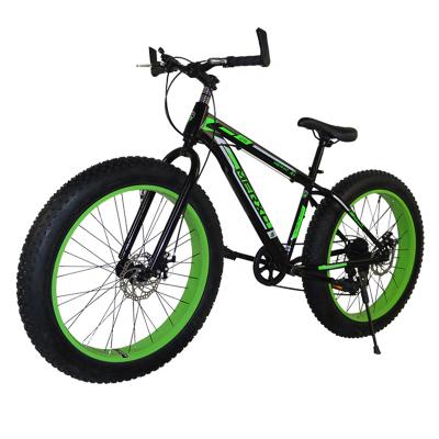 China Folding Bicycle High Carbon Steel Suspension Snow Bikes Fat Tire Disc Brake Mountain Bikes Beach Offroad Bike For Adults for sale