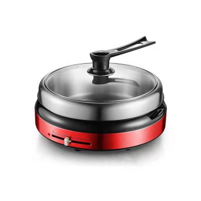 China Car Manufacturer Recommend Electric Skillet For Portable School Use, Hot Pot Frying Nonstick, Cooking Rice, Multifunctional for sale