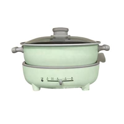 China 2022 New Product Green Car Small Electric Stove Wok Cooking Breakfast Hot Soup Rice Pot Portable Outdoor Student for sale