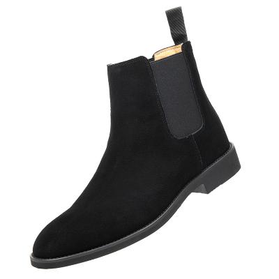 China Men's Boots Autumn Winter Pointy Abrasive Leather High Top Warm Winter Men's Boots for sale