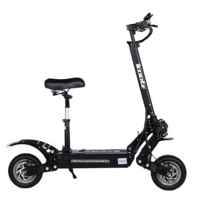 China Unisex Adult Double Motor 60V 2400W 2 Wheel Electric Scooter Foldable With Comfortable Seat for sale