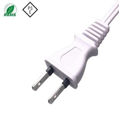 China Wholesale Factory Sale Home Appliance Direct Pse Jet Standard 2 Pin Plug For Home Appliance 2 Fork With Switch Japan Pse Power Cords for sale