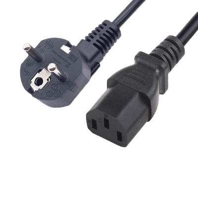 China Home Appliance kc Certification 16A 250V C5 C13 Male to Korea Laptop 3 Pin Plug Extension Female Power Cord for sale