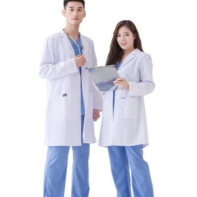 China Doctors Lab Coat Slim Fit Customized Hospital Fashion Women Medical Lab Coat Uniform for sale