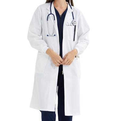 China Doctors Lab Coat Slim Fit Customized Hospital Fashion Women Medical Lab Coat Uniform for sale