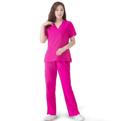 China High Quality Fashionable Hospital Custom Scrub Sets Medical Nurse Scrub Set Uniform Suits for sale