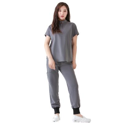 China Hospital OEM Scrub Set For Women Scrub Top Jogger Scrub Uniform for sale