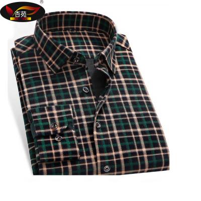 China Anti-pilling Men Branded Low Price Casual Flannel Shirts Men Casual Shirts for sale