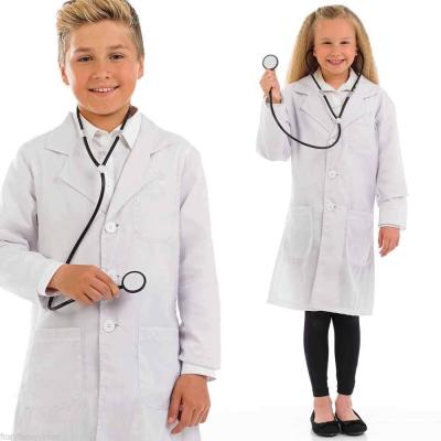 China cotton hospital uniform for sale/white lab coat/medical uniforms,kids doctor costume for sale