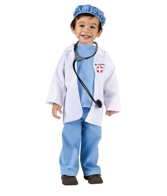 China New arrival cotton factory direct fine style hospital child uniform, children doctor suit for sale