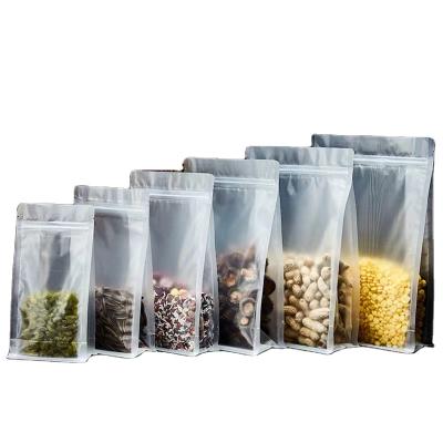 China Self-supporting Recyclable Printing Recyclable Waterproof Zipper Customized Self-stand Transparent Octagonal Bag For Food Snack Dried Fruit Tea for sale