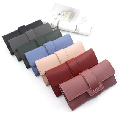 China Wholesale Latest Trending 2021 Waterproof China Sublimation Trifold Travel Style PU Women Wallets Long for sale