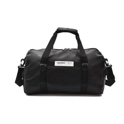 China Custom Multifunctional Black Men High Quality Smell Proof Weekend Travel Bag Leather Duffle for sale