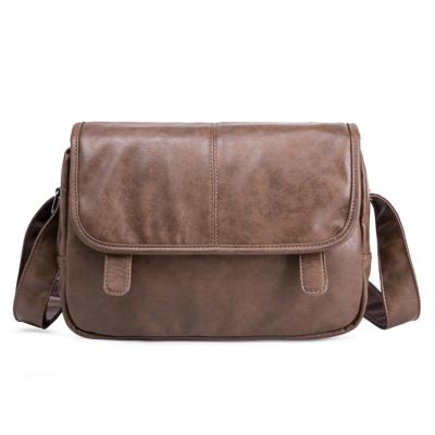 China High quality premium boys sling messenger sports custom cross mini - body brown leather men shoulder bag for sale