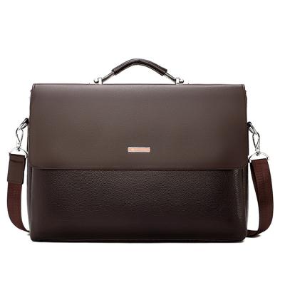 China Executive Black Luxury High Quality Vintage OEM Laptop Briefcase Leather Briefcase Men for sale