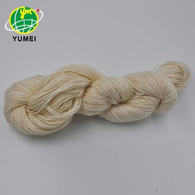 China Good quality anti static 50%Cotton blended 50% NZ wool or custom undyed hand knitting rug for sale